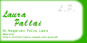 laura pallai business card